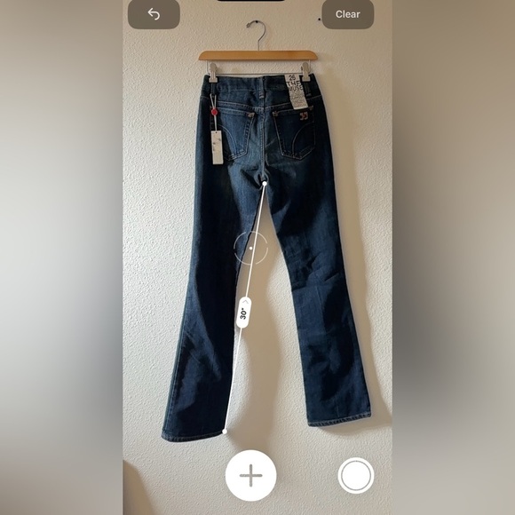 NWT Joe's Womens Muse Fit Flare Jeans High Rise Denim Dark Wash Blue Size 26 - Picture 7 of 8